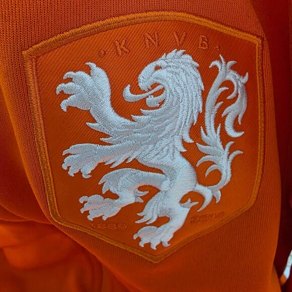 Nike Netherlands KNVB Full-Zip Track Jacket Men’s M – Orange/White “NEDERLAND” - Picture 5 of 8